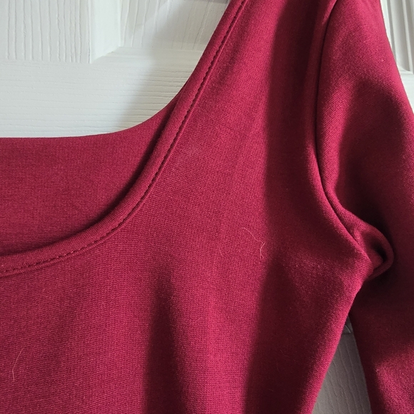 ๐Cefina Bodycon Dress in burgundy-maroon - Picture 3 of 8